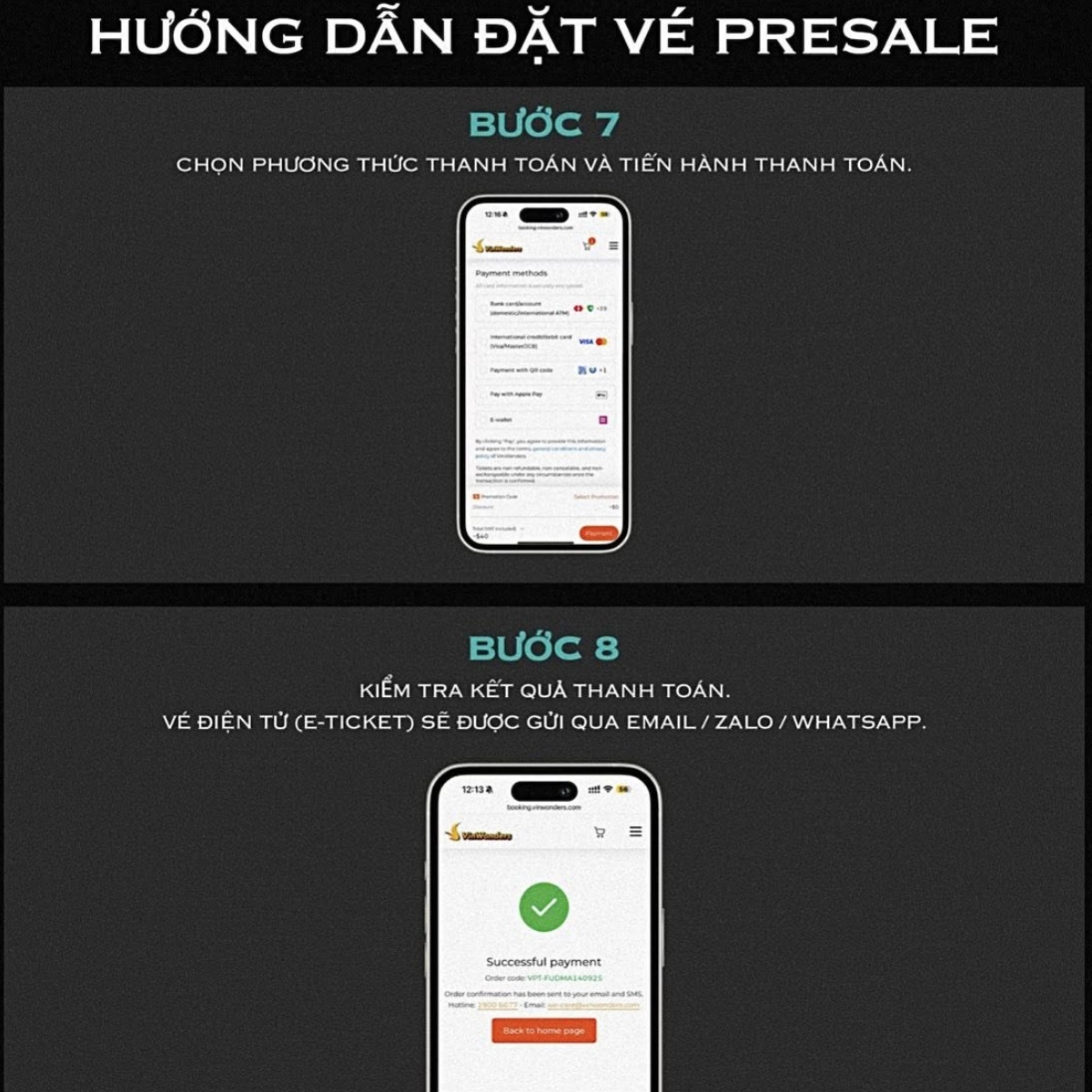Cách săn vé Presale mở bán ưu tiên cho MBS và VPBank bước 7 và 8