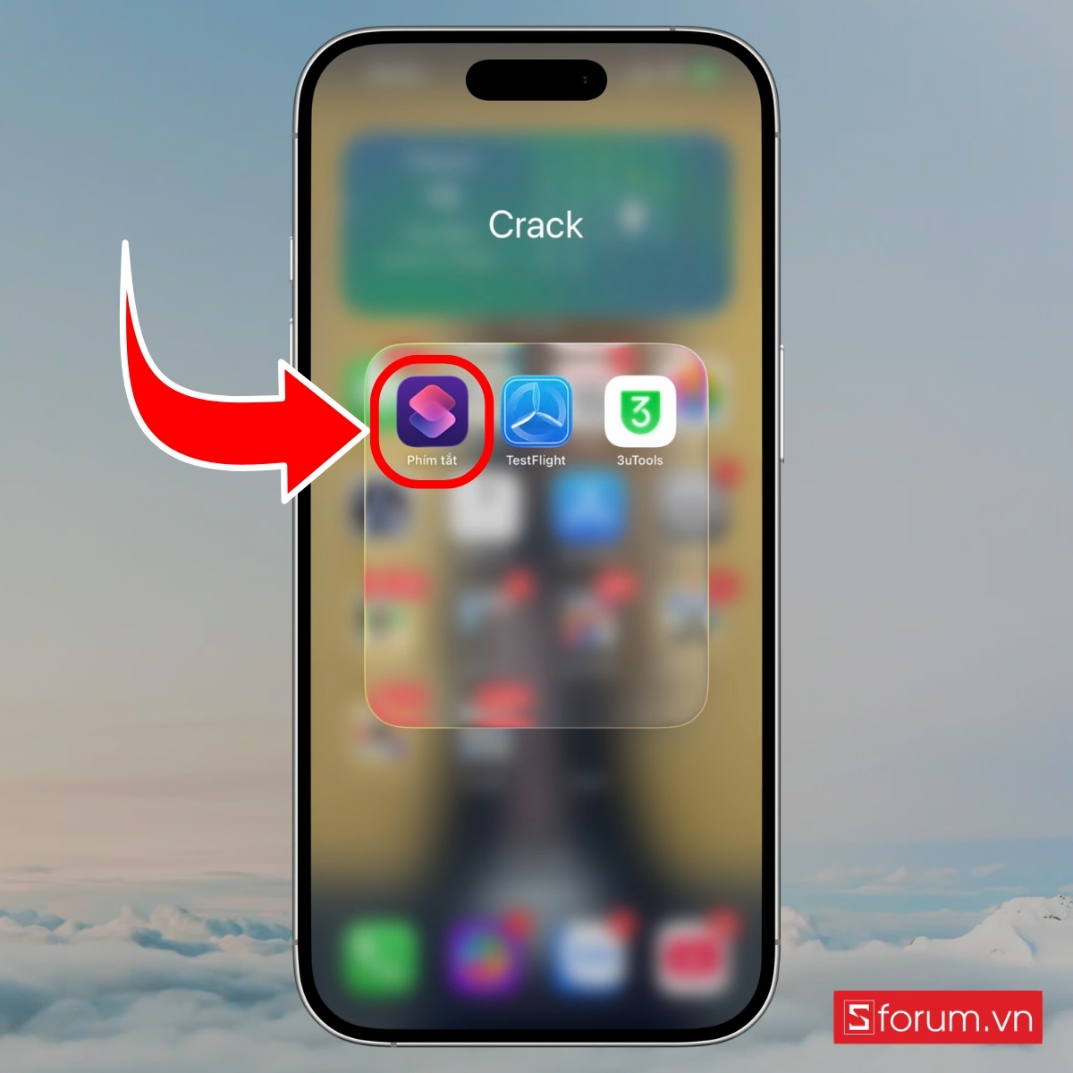 Cách tắt màn hình iPhone 17 Pro Max tạo phím tắt  bước 1