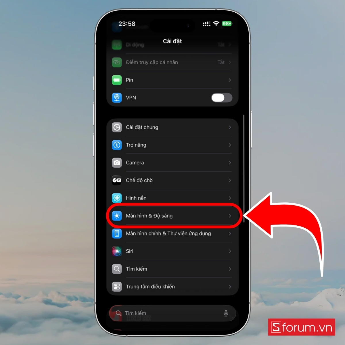 Cách tắt màn hình chờ Always-On Display để màn hình tắt hẳn bước 2