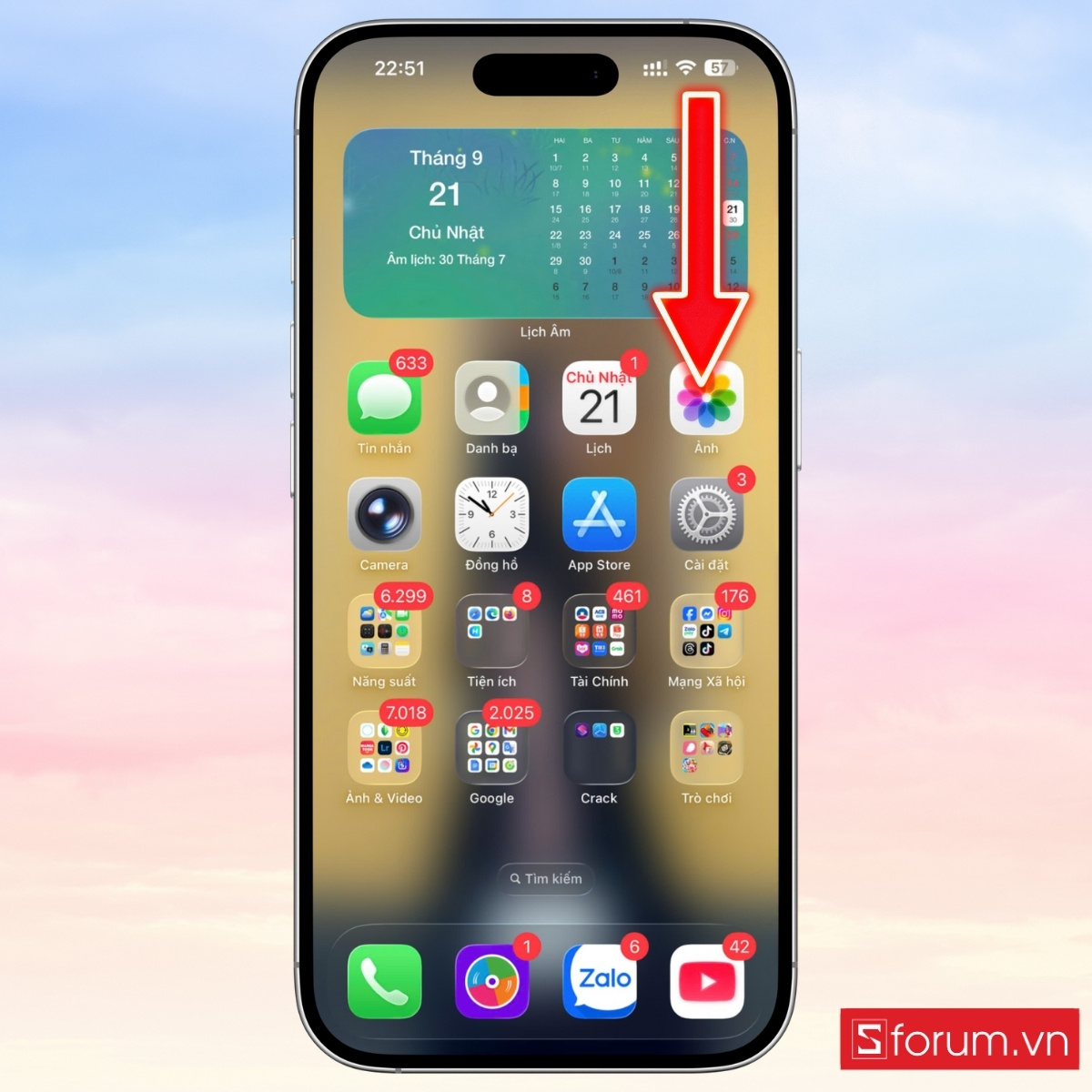Cách tắt nguồn iPhone 17 bằng Trung tâm điều khiển bước 1