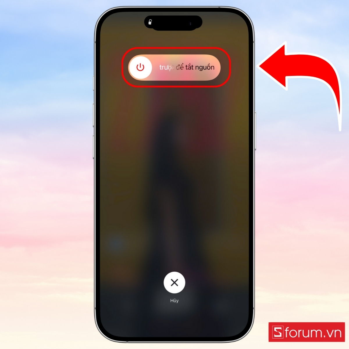 Cách tắt nguồn iPhone 17 bằng Trung tâm điều khiển bước 3