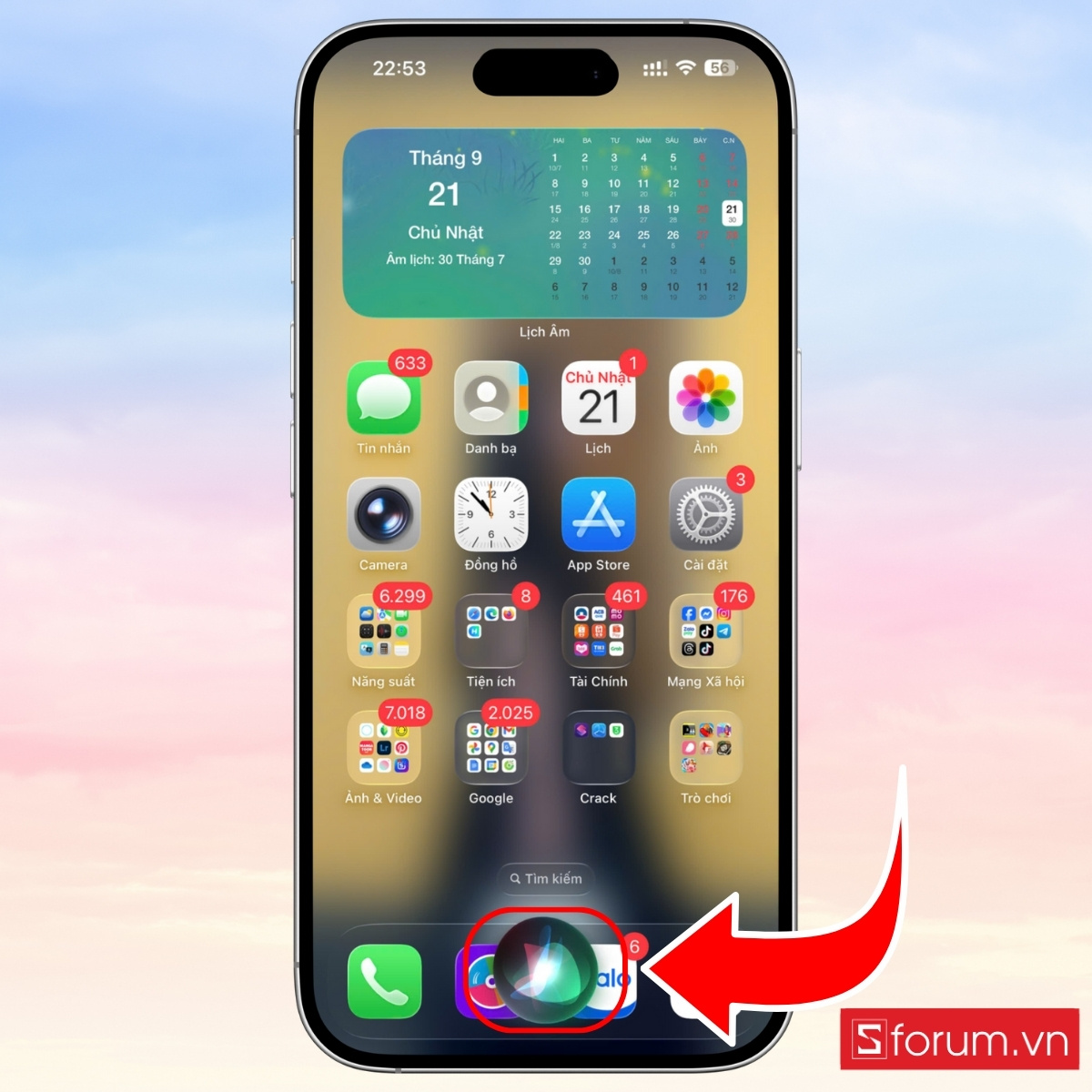 Cách tắt nguồn iPhone 17 bằng Siri bước 1