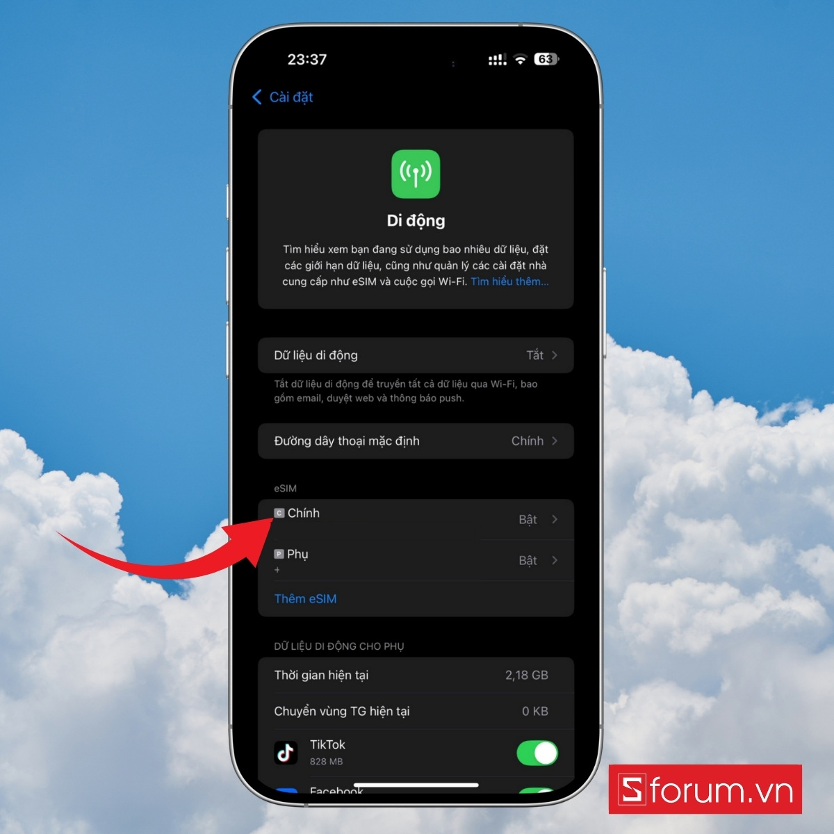 Hướng dẫn cách thêm eSIM vào iPhone từng bước dễ dàng bước 8