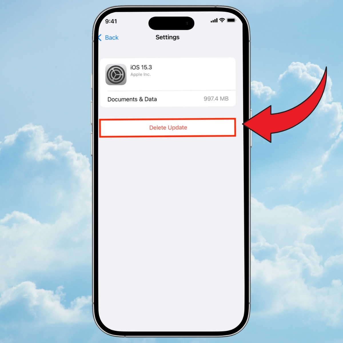 Cách xóa bản cập nhật iOS trên iPhone - bước 5