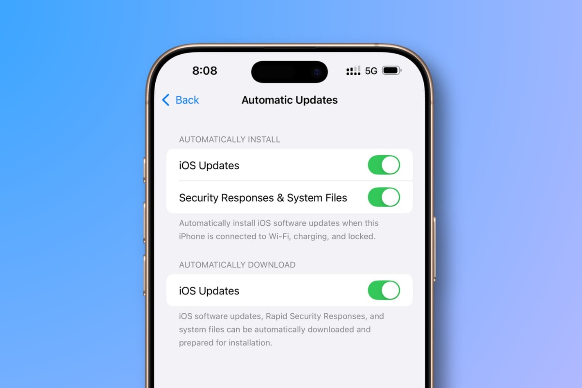 Tránh cập nhật tự động ngoài ý muốn