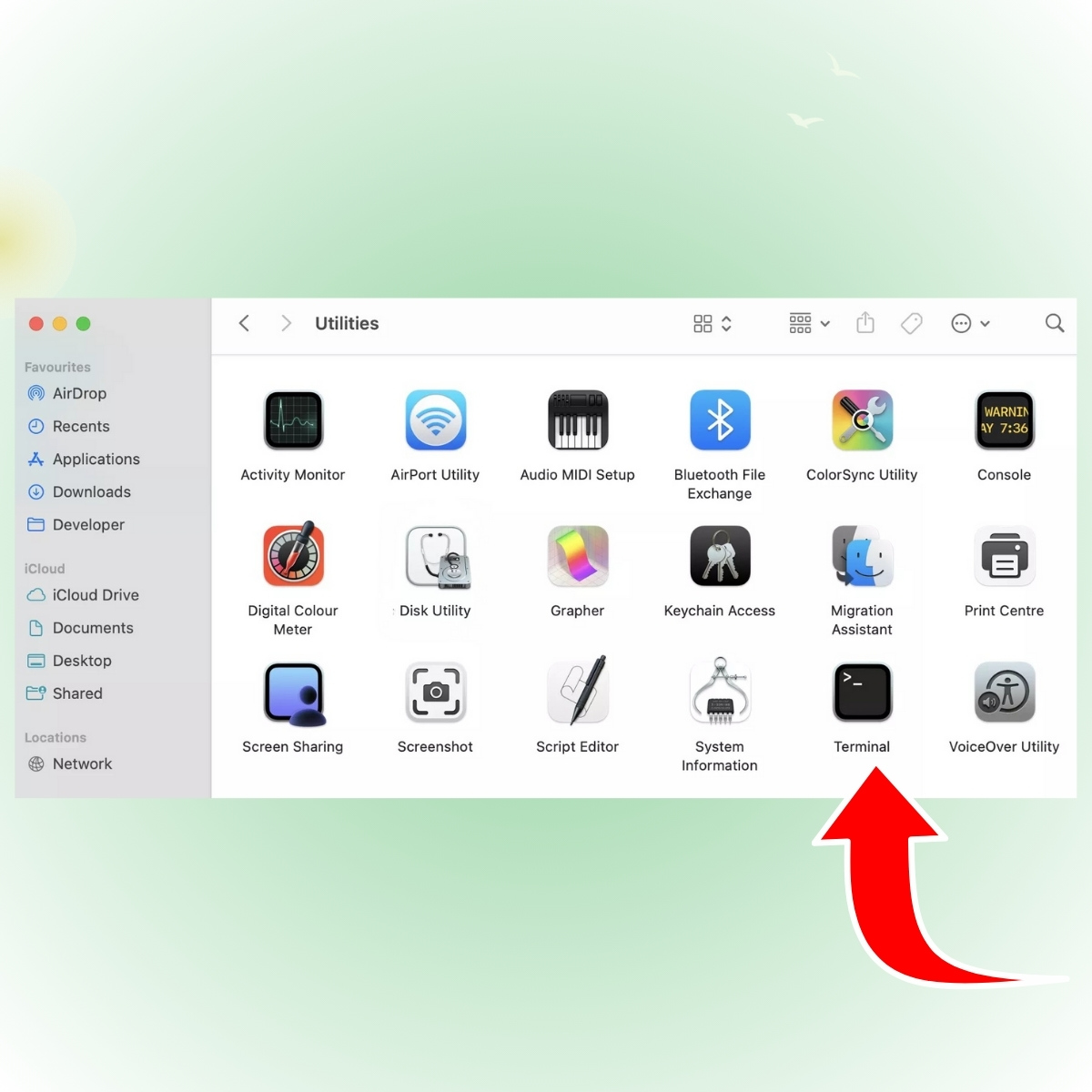 Cách xóa file trên Mac bằng Terminal bước 2