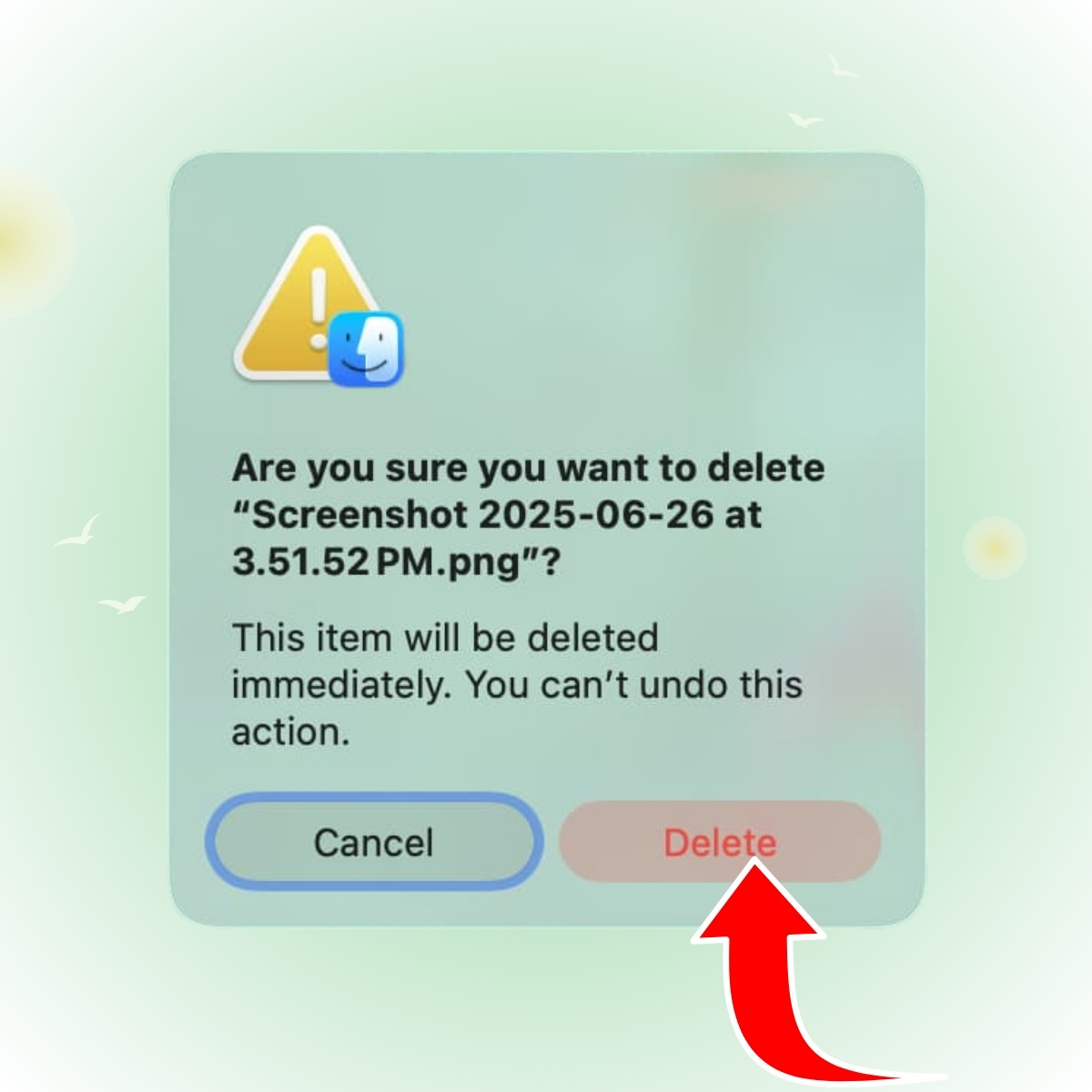 Cách xóa file trên Mac bằng Terminal bước 4