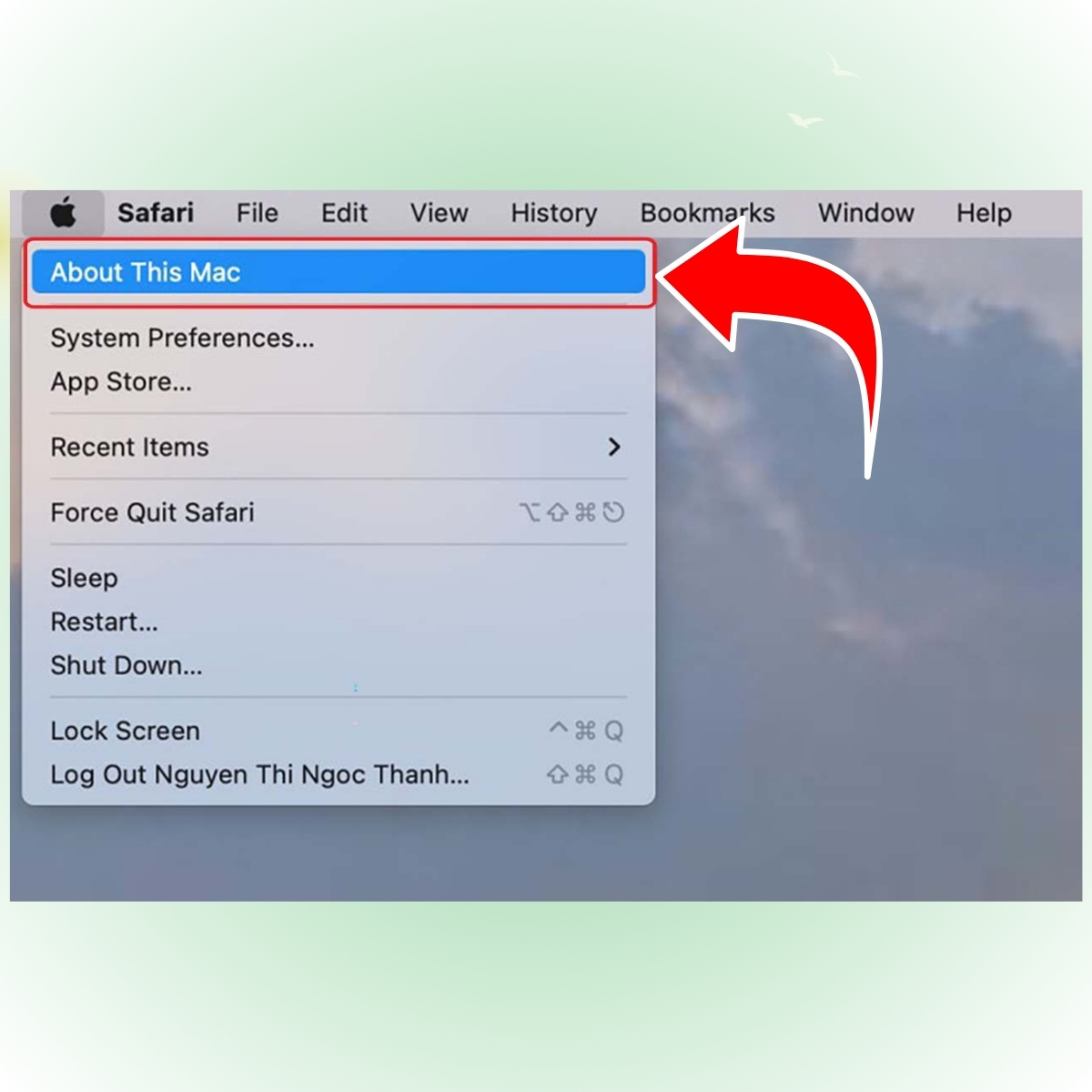 Cách xóa các file lớn trên Macbook bước 1