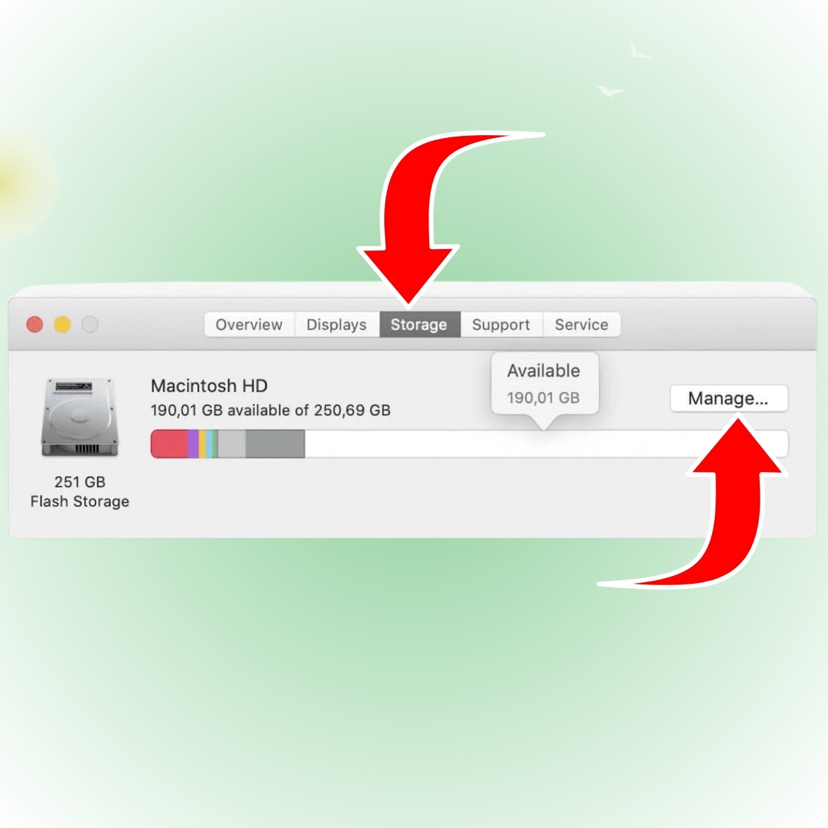 Cách xóa các file lớn trên Macbook bước 2