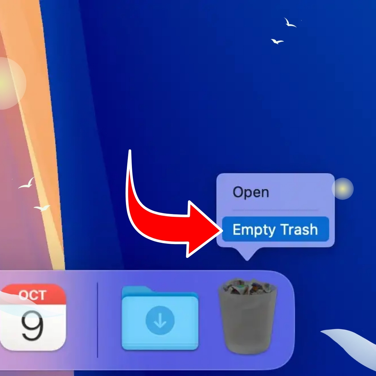 Cách xoá file trên MacBook bằng thao tác cơ bản bằng chuột bước 3