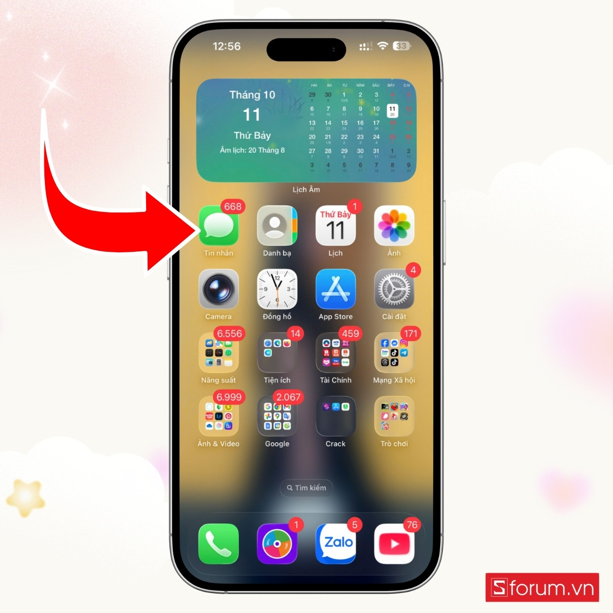 Cách xóa tin nhắn trên iPhone với tất cả tin nhắn - bước 1