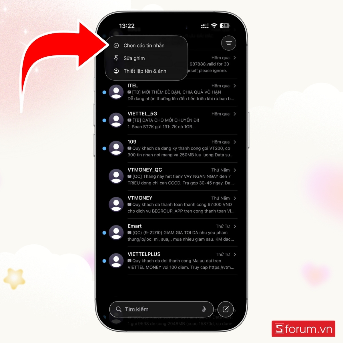 Cách xóa tin nhắn trên iPhone với tất cả tin nhắn - bước 3