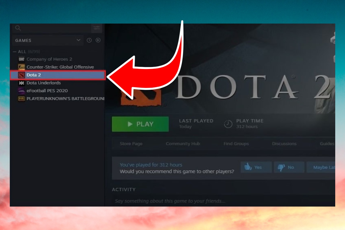 Thiết lập lại trong Dota 2 Launch Options bước 1 2