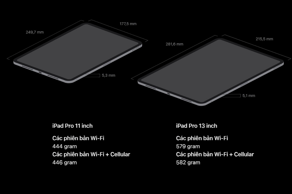 iPad Pro M5 11 inch nhỏ gọn, linh hoạt, dễ mang theo. Ảnh: Apple