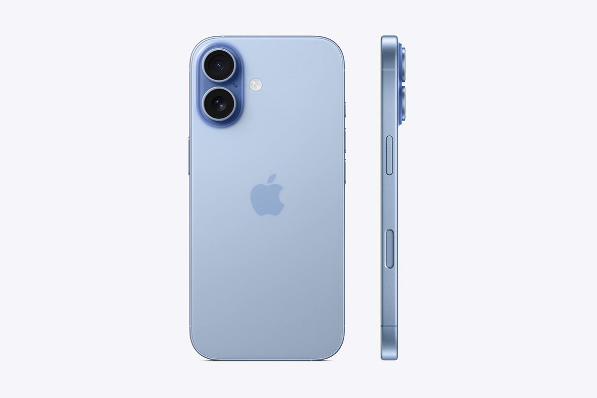 Bảng màu iPhone 17 thường: Màu xanh lam khói