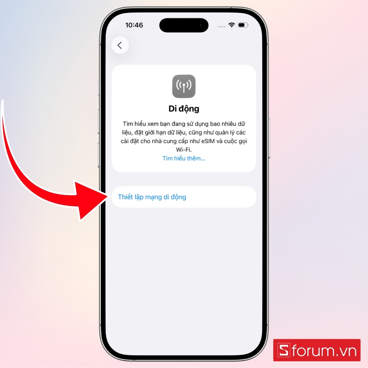 Cách chuyển eSIM từ iPhone cũ sang iPhone 17 bước 2