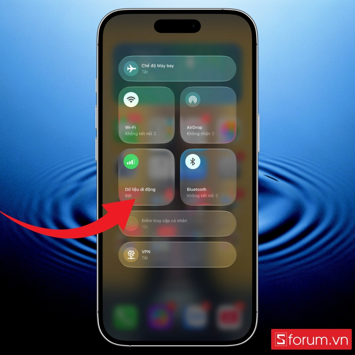 Kiểm tra mạng di động trên iPhone