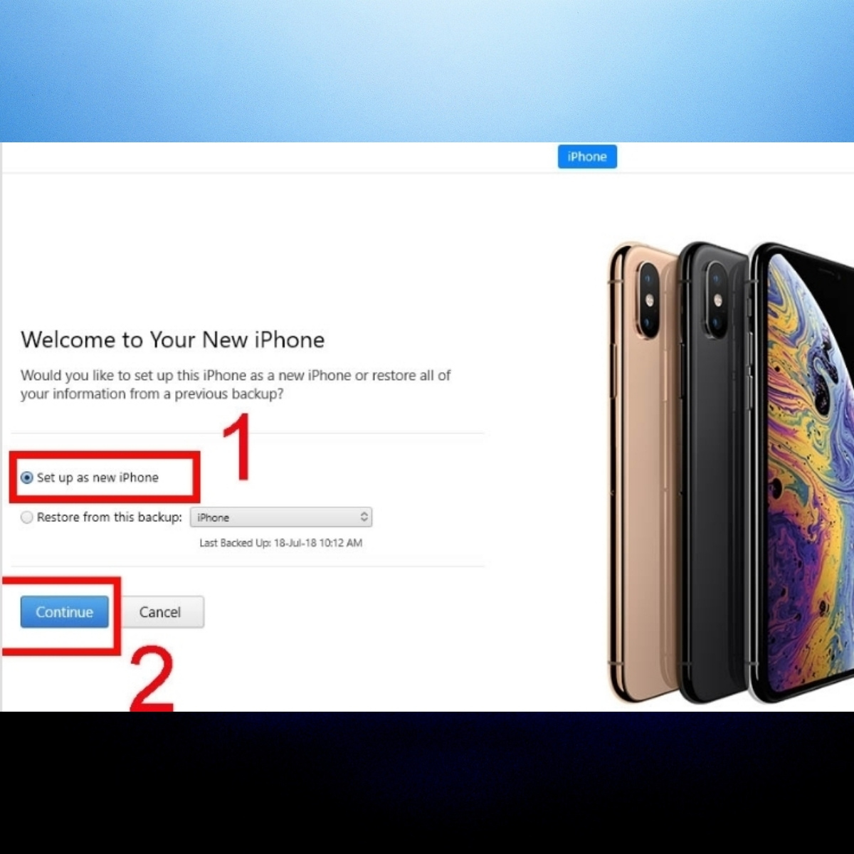 Thực hiện kích hoạt theo hướng dẫn trên iTunes