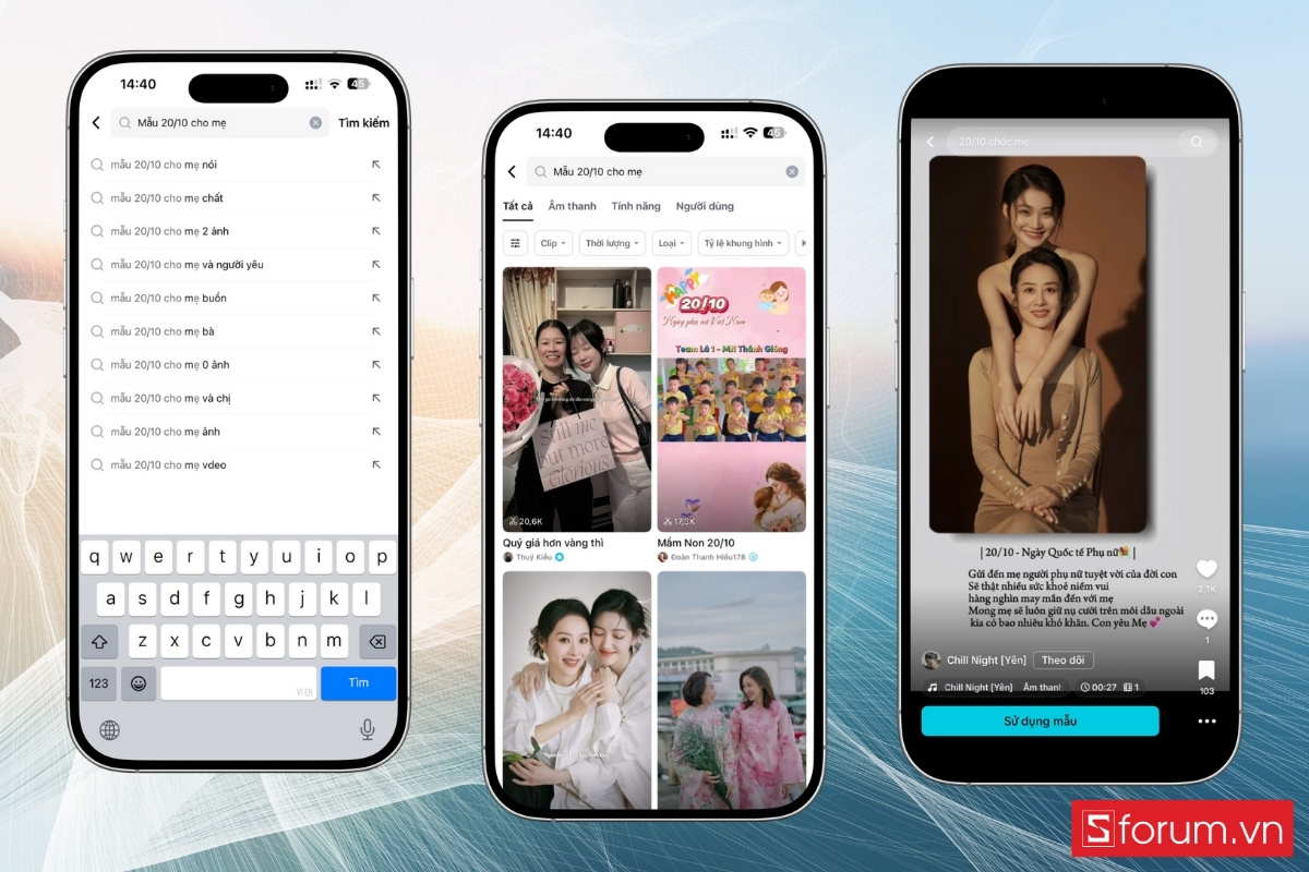 Mẫu CapCut 20/10 đẹp và ý nghĩa dành tặng mẹ, cô giáo, người thân hình 2