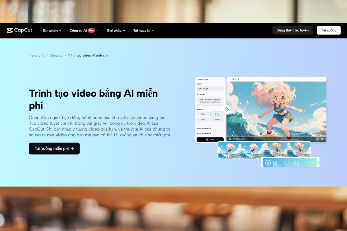 Các công cụ tạo video lời chúc 20/10 bằng AI khác 2