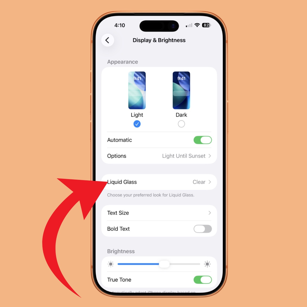 Hướng dẫn chi tiết cách tắt Liquid Glass trong iOS 26.1 bước 2