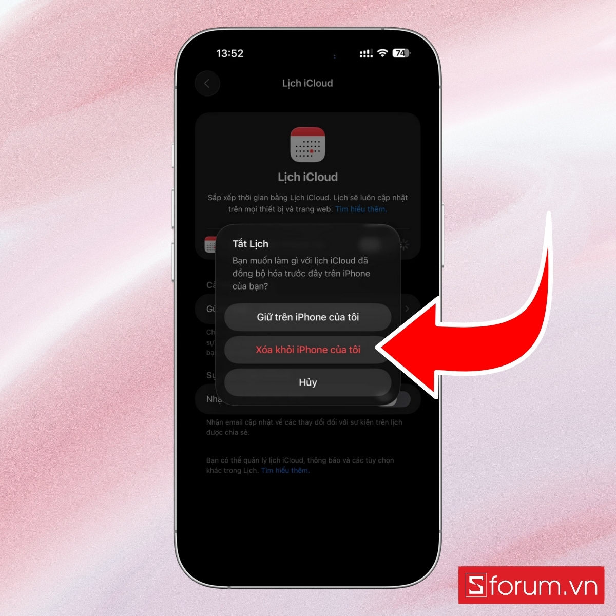 Nếu bạn vẫn cần dùng email nhưng không muốn đồng bộ lịch