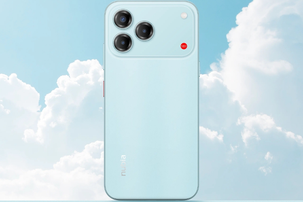 Nubia V80 Design có mấy màu? xanh ngọc