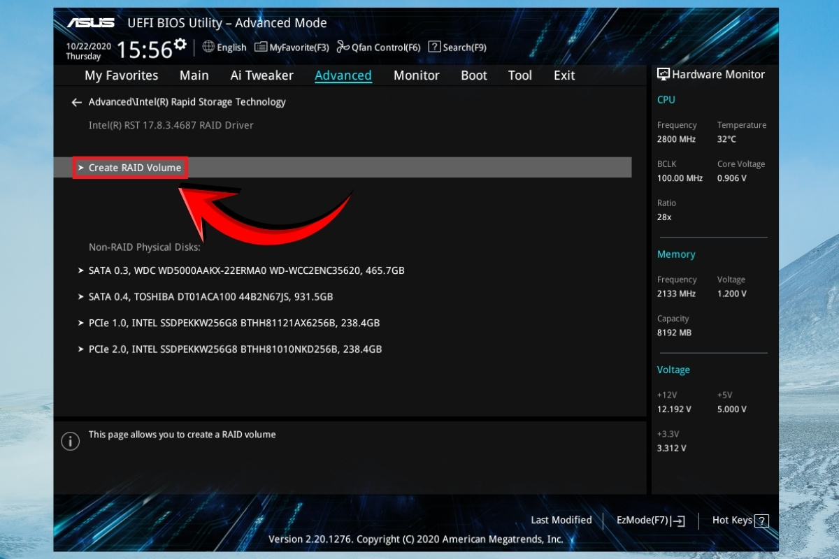 Chi tiết cách cài đặt RAID 8