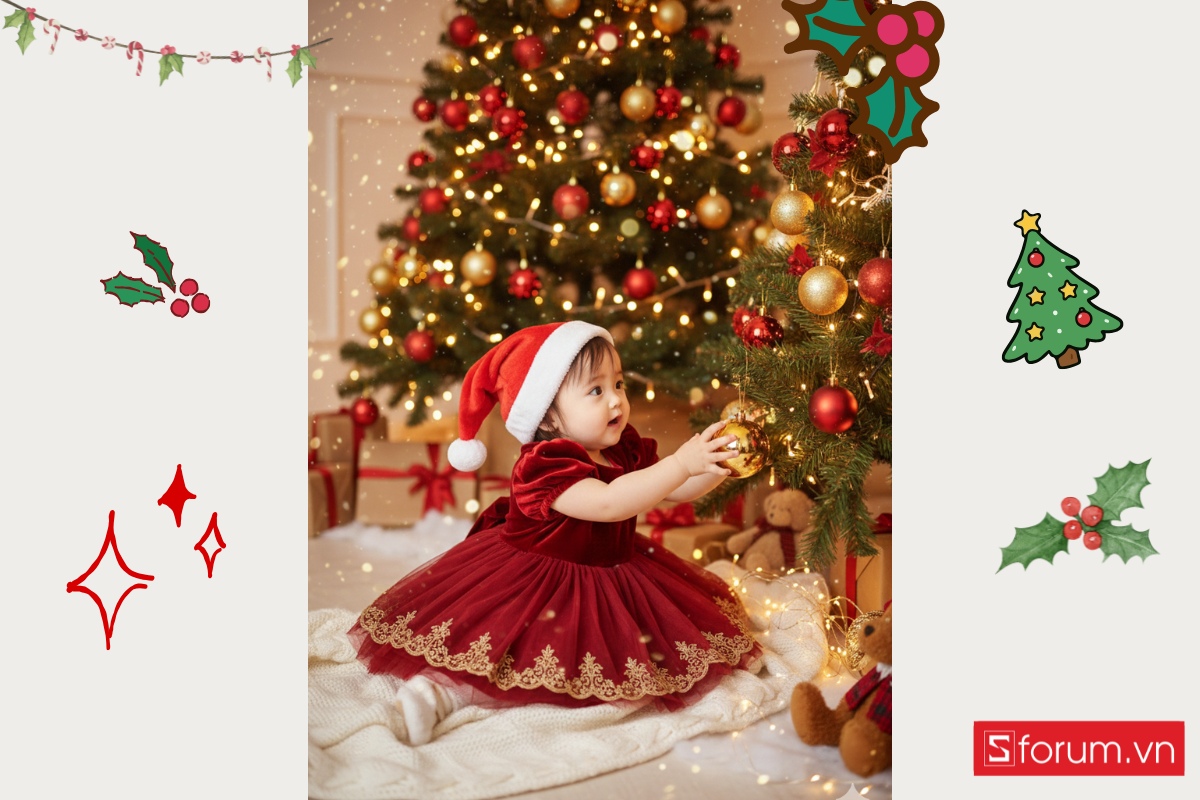 Prompt tạo ảnh Noel bằng AI cho bé được yêu thích nhất 11