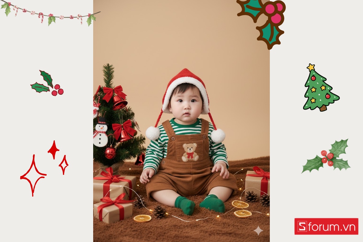 Prompt tạo ảnh Noel bằng AI cho bé được yêu thích nhất 12