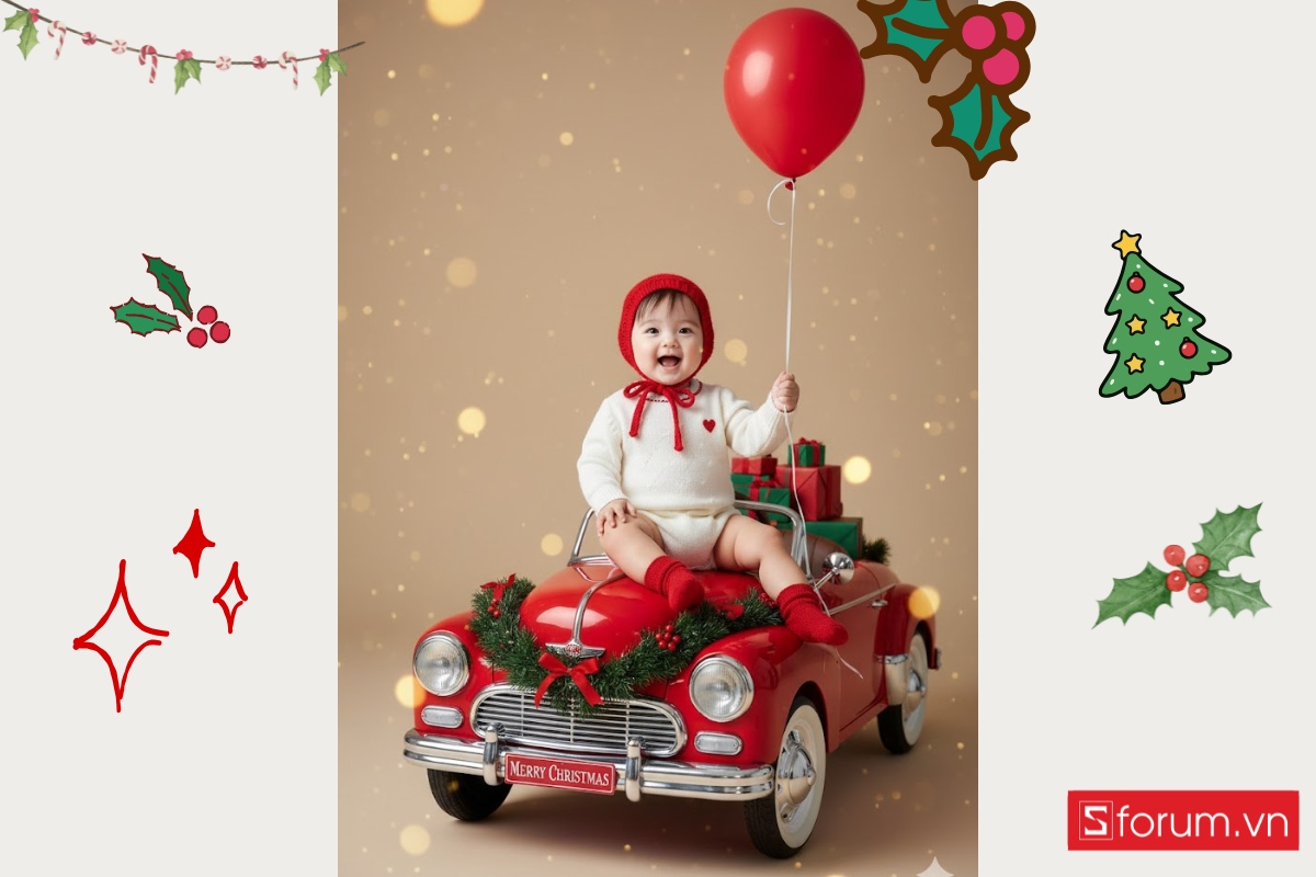 Prompt tạo ảnh Noel bằng AI cho bé được yêu thích nhất 15