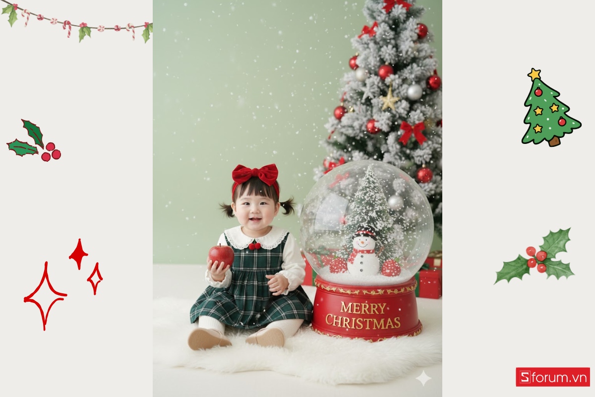 Prompt tạo ảnh Noel bằng AI cho bé được yêu thích nhất 34