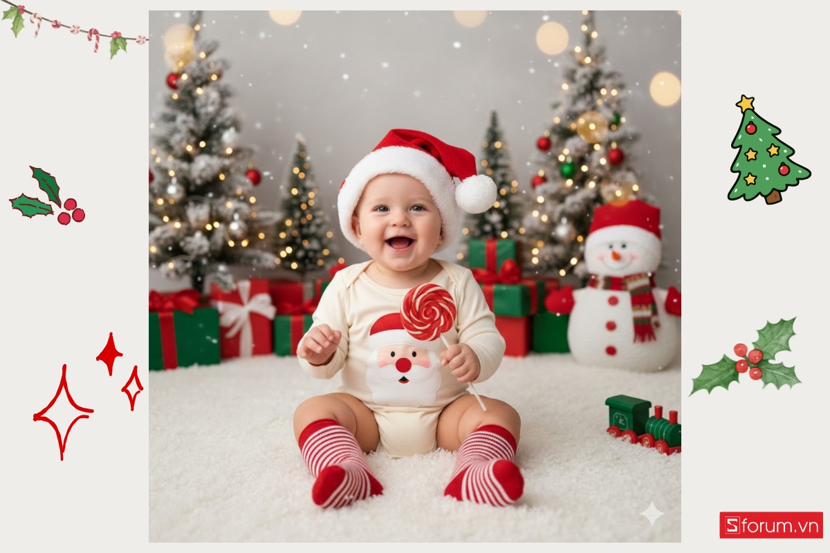 Prompt tạo ảnh Noel bằng AI cho bé được yêu thích nhất 35