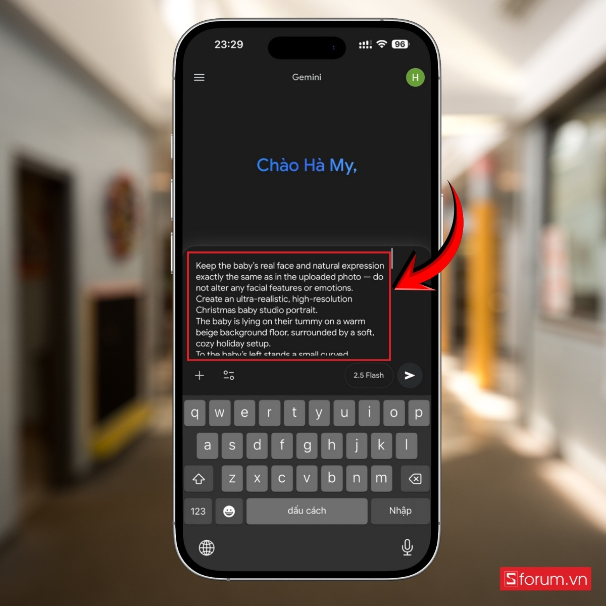 Các bước tạo ảnh Noel bằng AI cho bé bằng Gemini 3