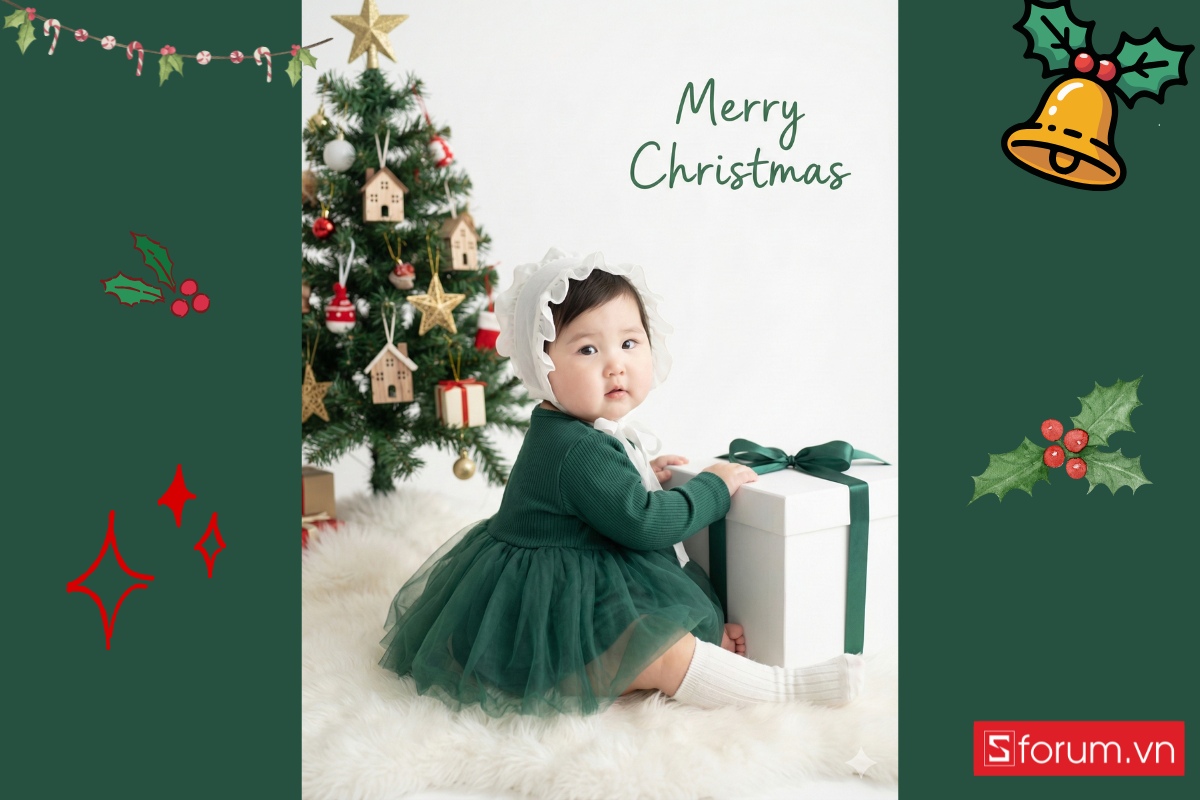 Prompt tạo ảnh Noel bằng AI cho bé được yêu thích nhất 3
