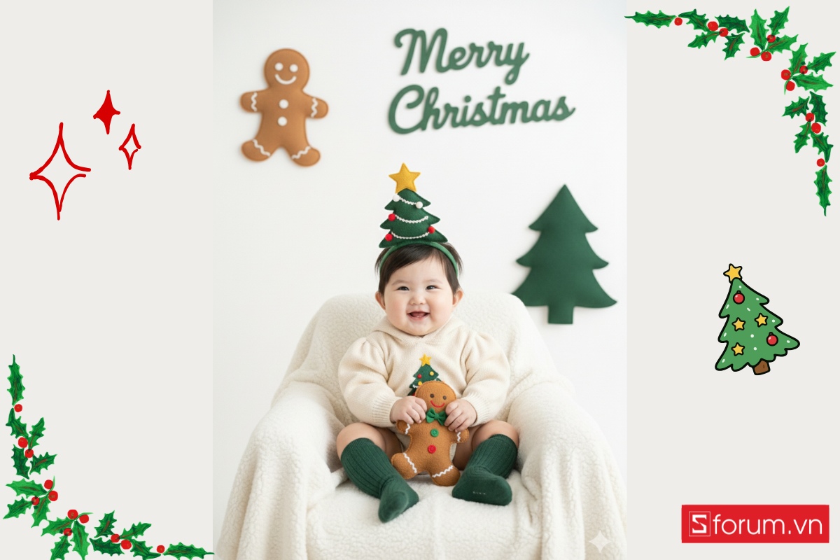 Prompt tạo ảnh Noel bằng AI cho bé được yêu thích nhất 5