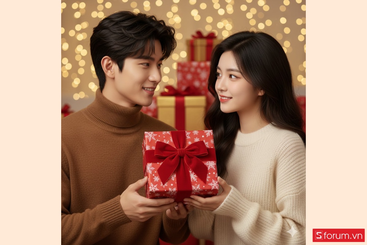 Mẫu prompt tạo ảnh Noel bằng AI cho các cặp đôi bằng Gemini AI 7