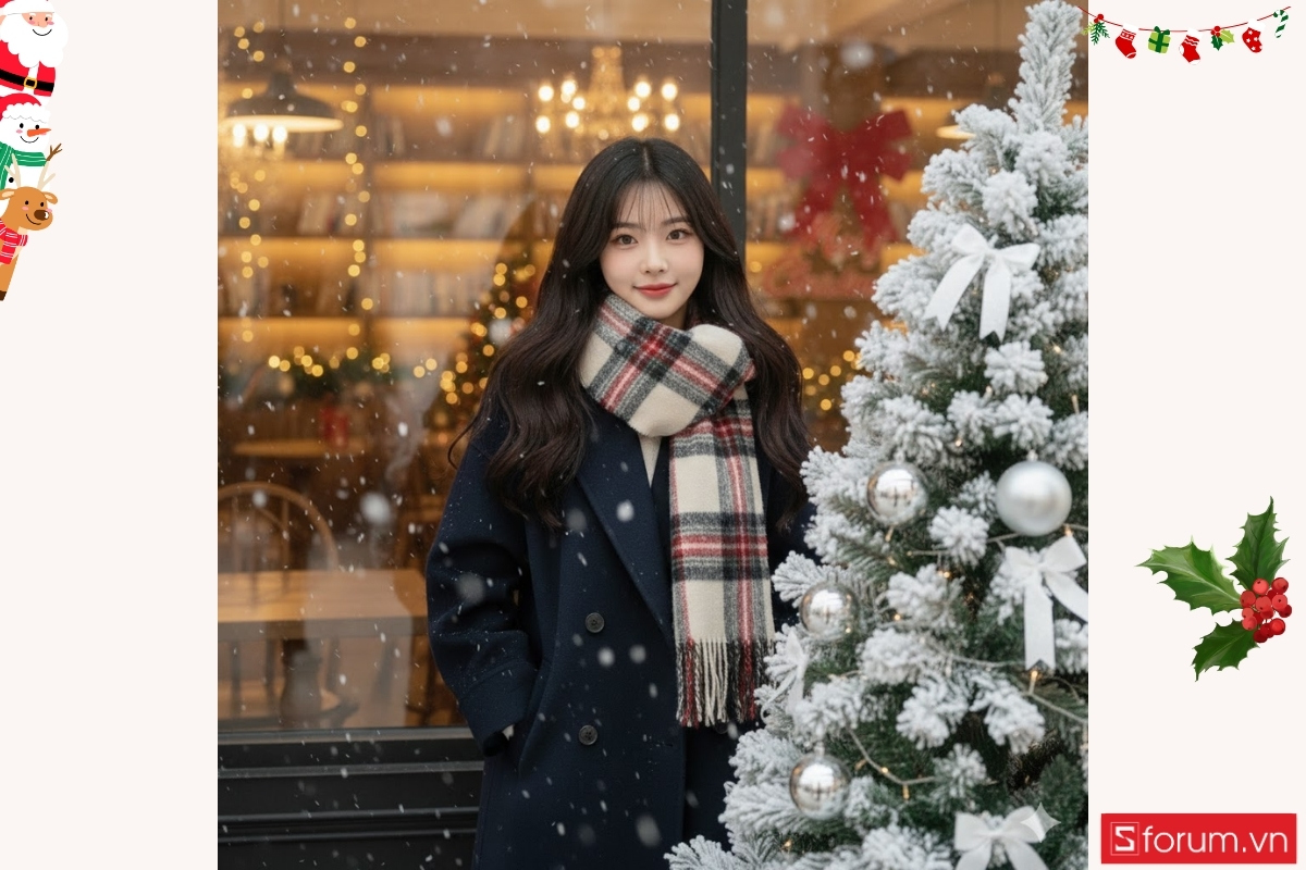 Gợi ý các mẫu prompt tạo ảnh Noel bằng AI dành riêng cho nữ 8