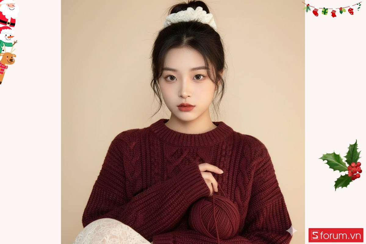 Gợi ý các mẫu prompt tạo ảnh Noel bằng AI dành riêng cho nữ 11