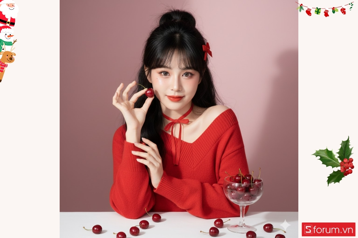 Gợi ý các mẫu prompt tạo ảnh Noel bằng AI dành riêng cho nữ 14