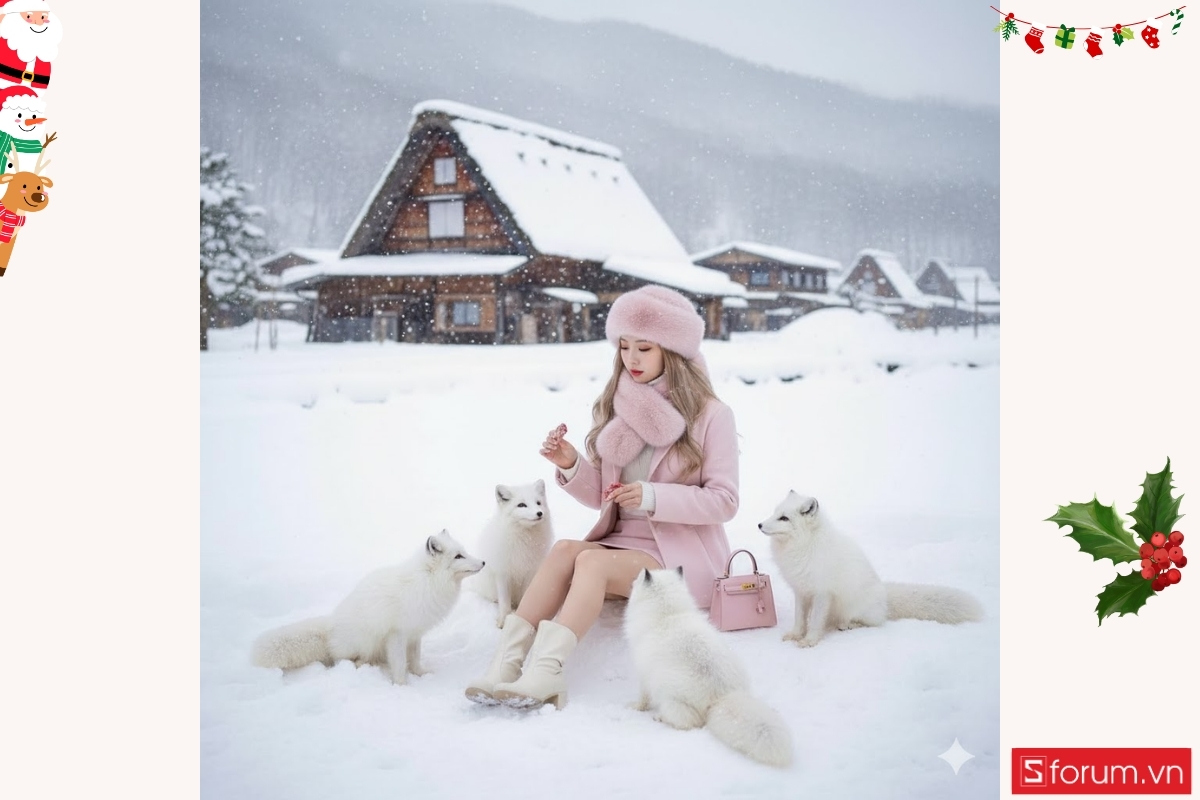 Gợi ý các mẫu prompt tạo ảnh Noel bằng AI dành riêng cho nữ 27