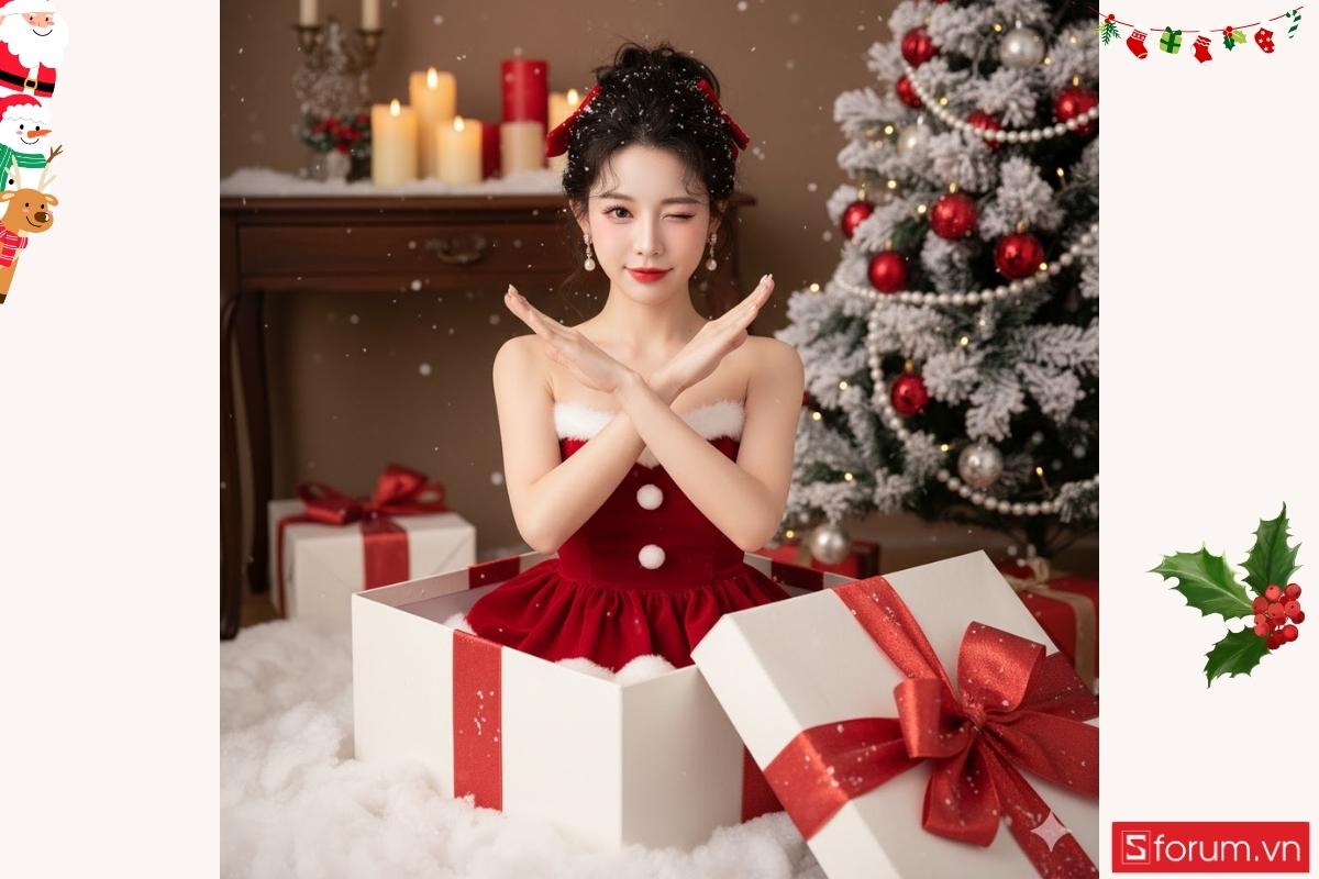 Gợi ý các mẫu prompt tạo ảnh Noel bằng AI dành riêng cho nữ 41