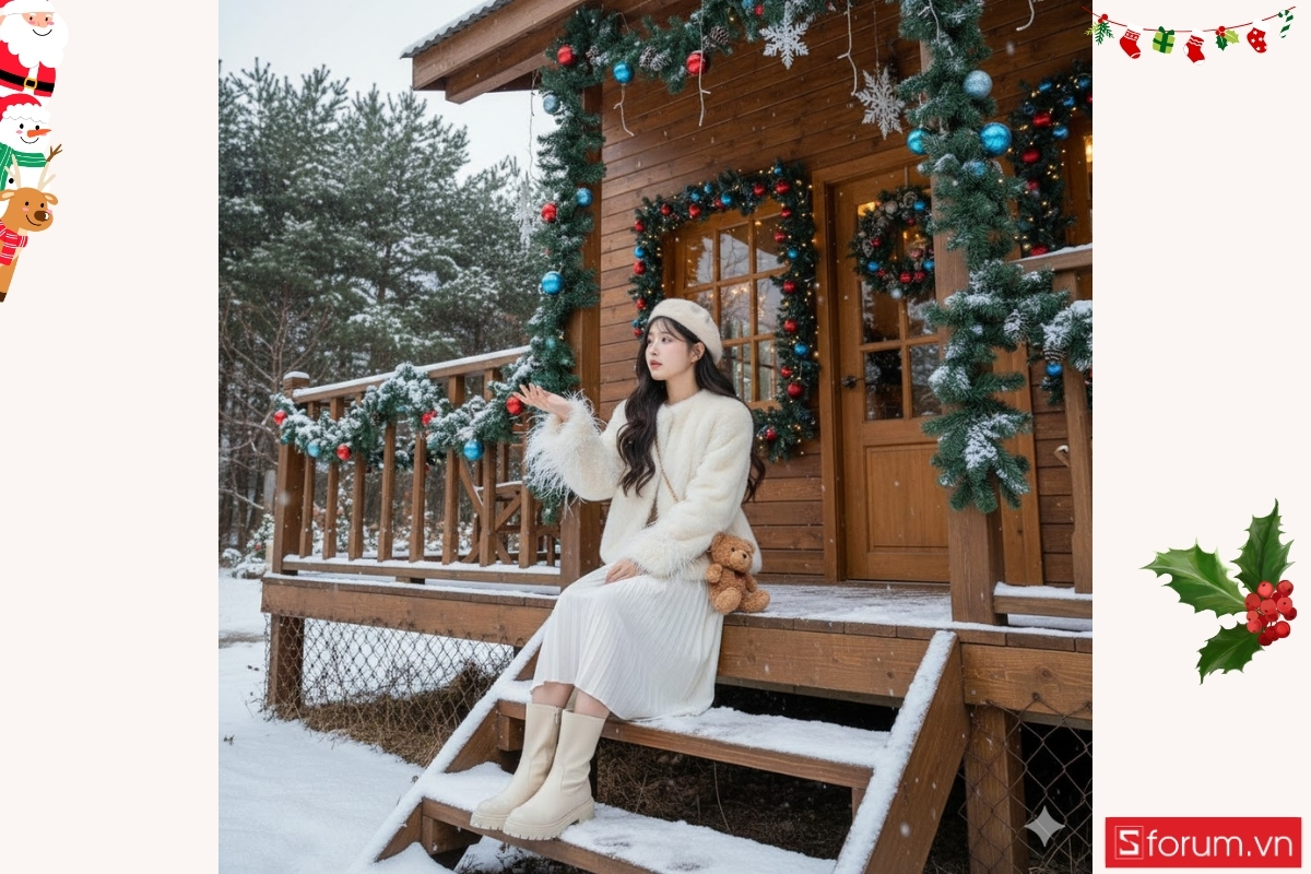 Gợi ý các mẫu prompt tạo ảnh Noel bằng AI dành riêng cho nữ 5