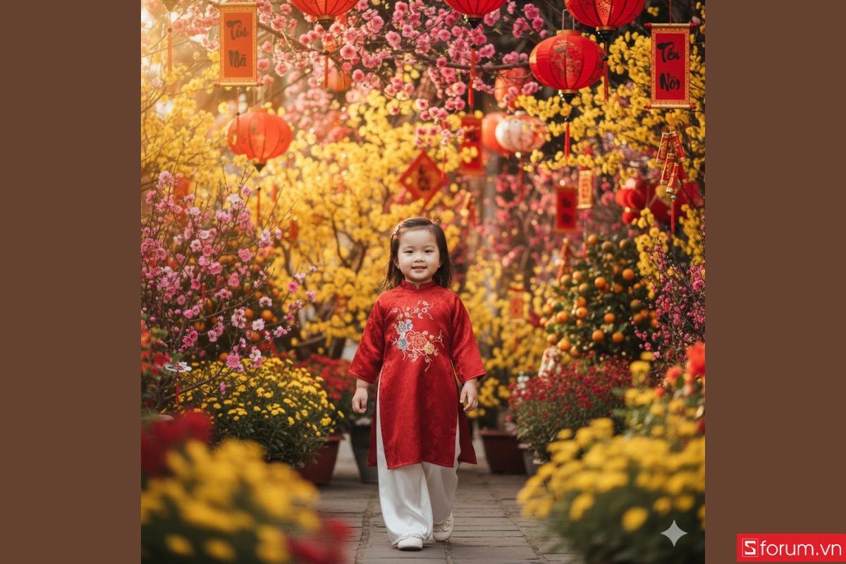 Tổng hợp các prompt tạo ảnh Tết cho bé đa dạng concept prompt 7