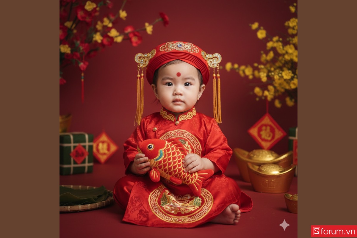 Tổng hợp các prompt tạo ảnh Tết cho bé đa dạng concept prompt 10