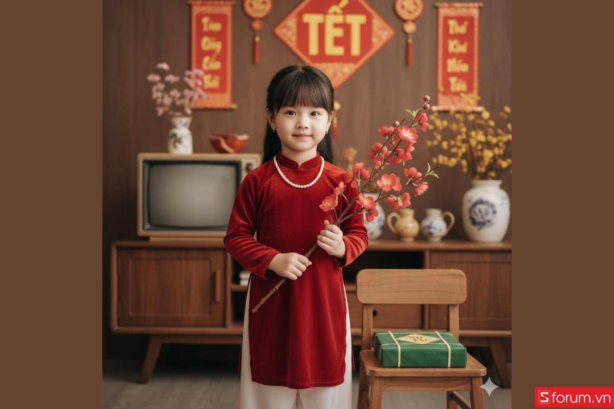 Tổng hợp các prompt tạo ảnh Tết cho bé đa dạng concept 1