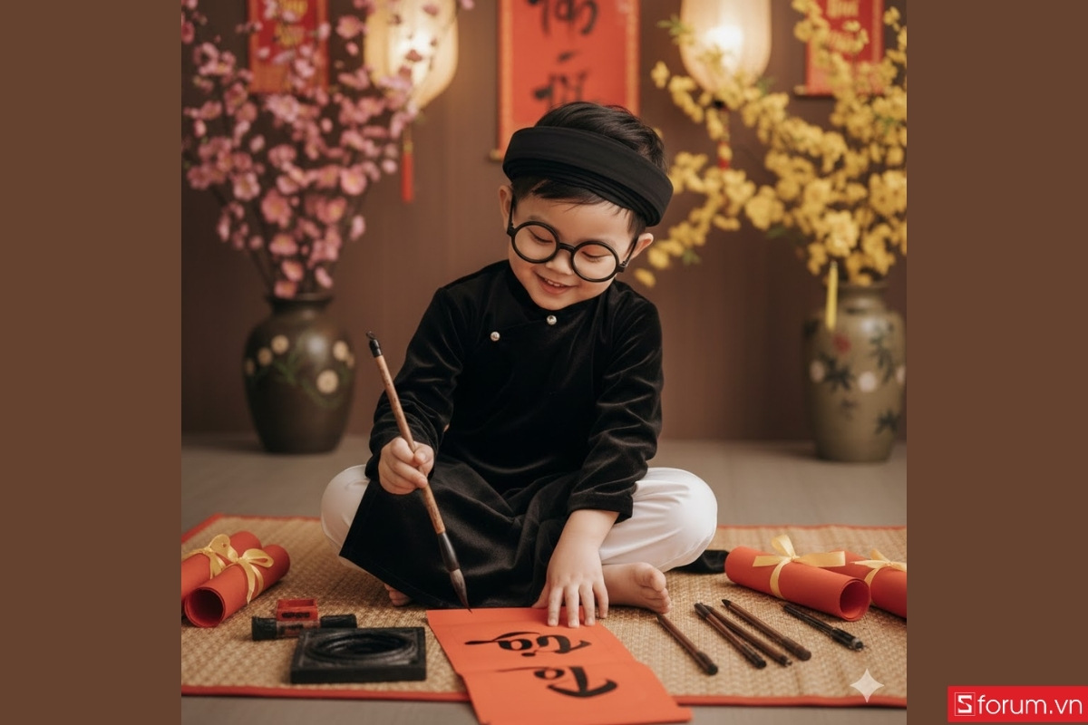 Tổng hợp các prompt tạo ảnh Tết cho bé đa dạng concept 2