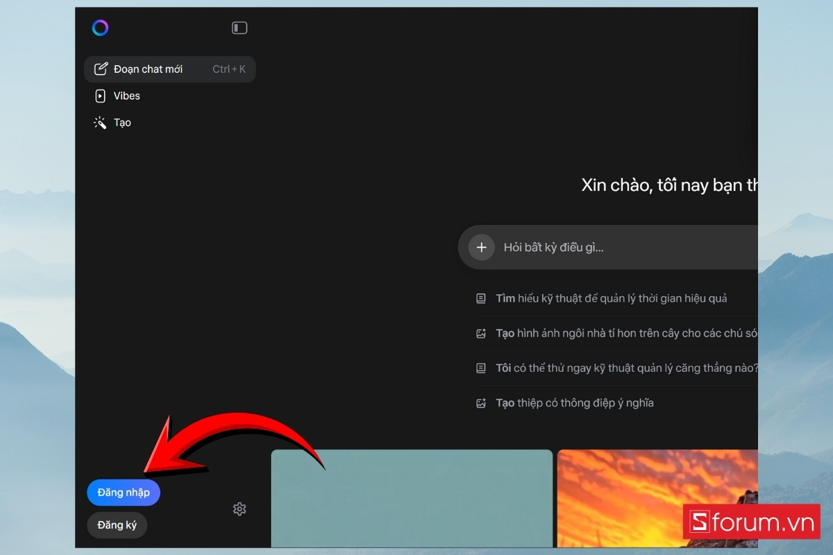 Cách tạo ảnh, viết email chuyên nghiệp với Meta AI bước 1