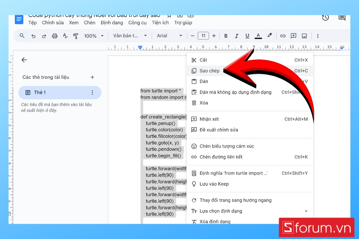 Cách tạo cây thông Noel với bầu trời đầy sao bằng Python 2