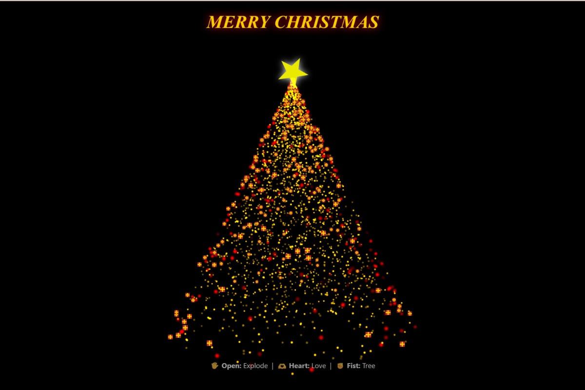 Cây thông và tuyết rơi bằng Python 4